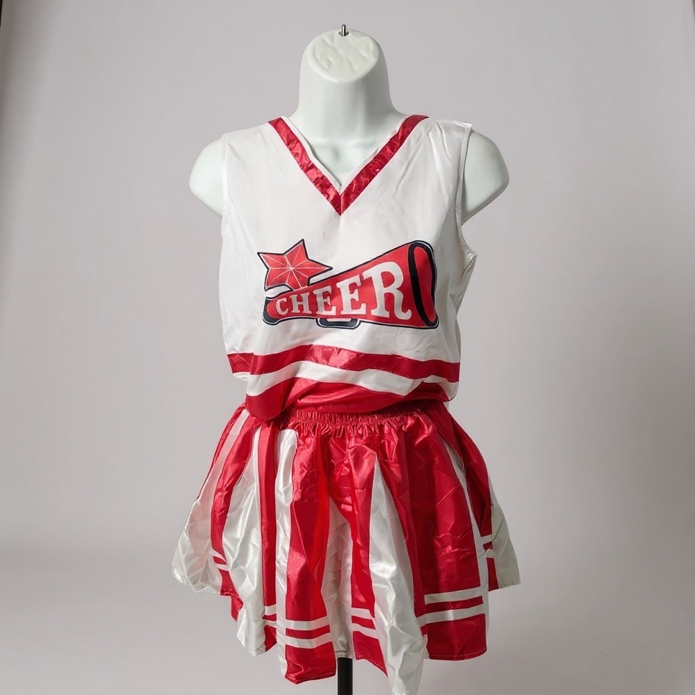 Spooktacular Cheerleader Costume – Pink & White – Size L – NWOT